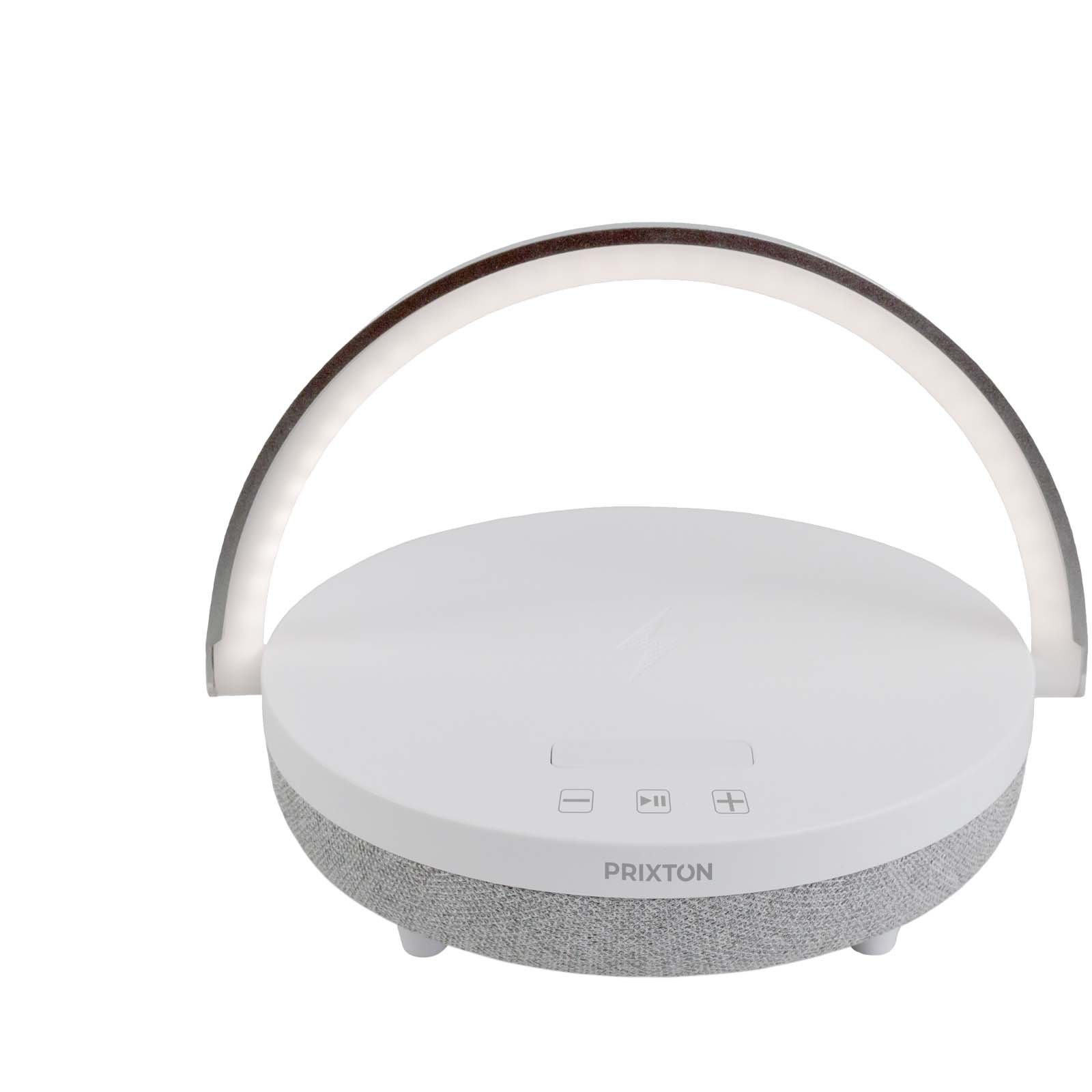 2PA16001-1 Enceinte Bluetooth® 4-en-1 Prixton de 10 W avec lumière LED et station de charge sans fil – Image 1