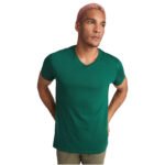 T-shirt Samoyedo à col en V et manches courtes pour homme – Image 5